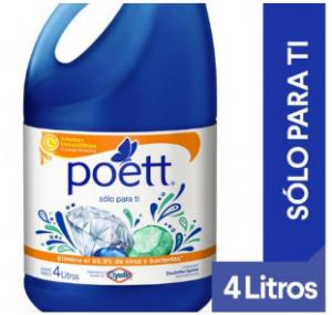 Limpiador Aromatizante Desinfectante Poett Solo Para Ti x 4 Lts