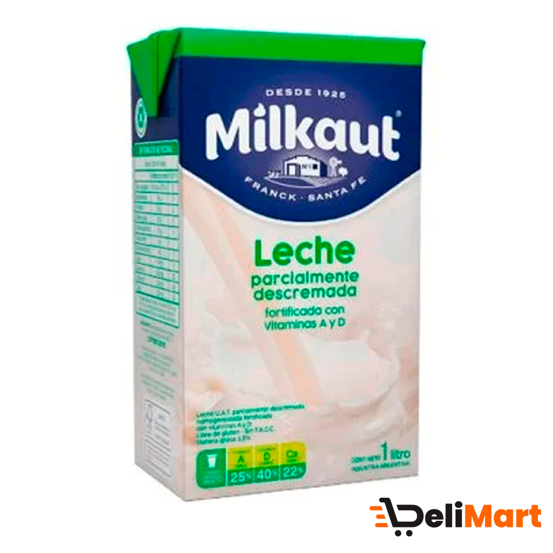Leche Descremada Milkaut  X 1 Lt