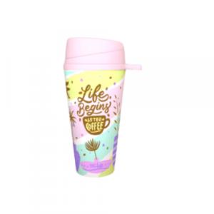 Vaso Oz Tapa Pico Movil Pastel 500cc