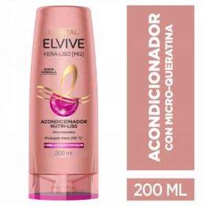 Acondicionador Kera-liso Nutri-Liss Elvive Loreal Paris X 200 Ml