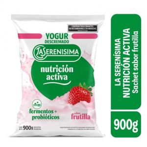 Yogur La Serenisima Descremada Nutricion Activa Frutilla 900 Gr