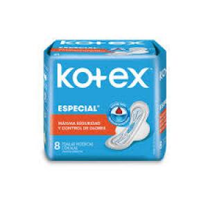Toallita Femenina Kotex Especial x8und