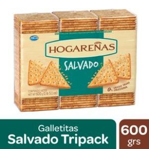 Galletitas De Agua Salvado Hogareñas 600 Gr