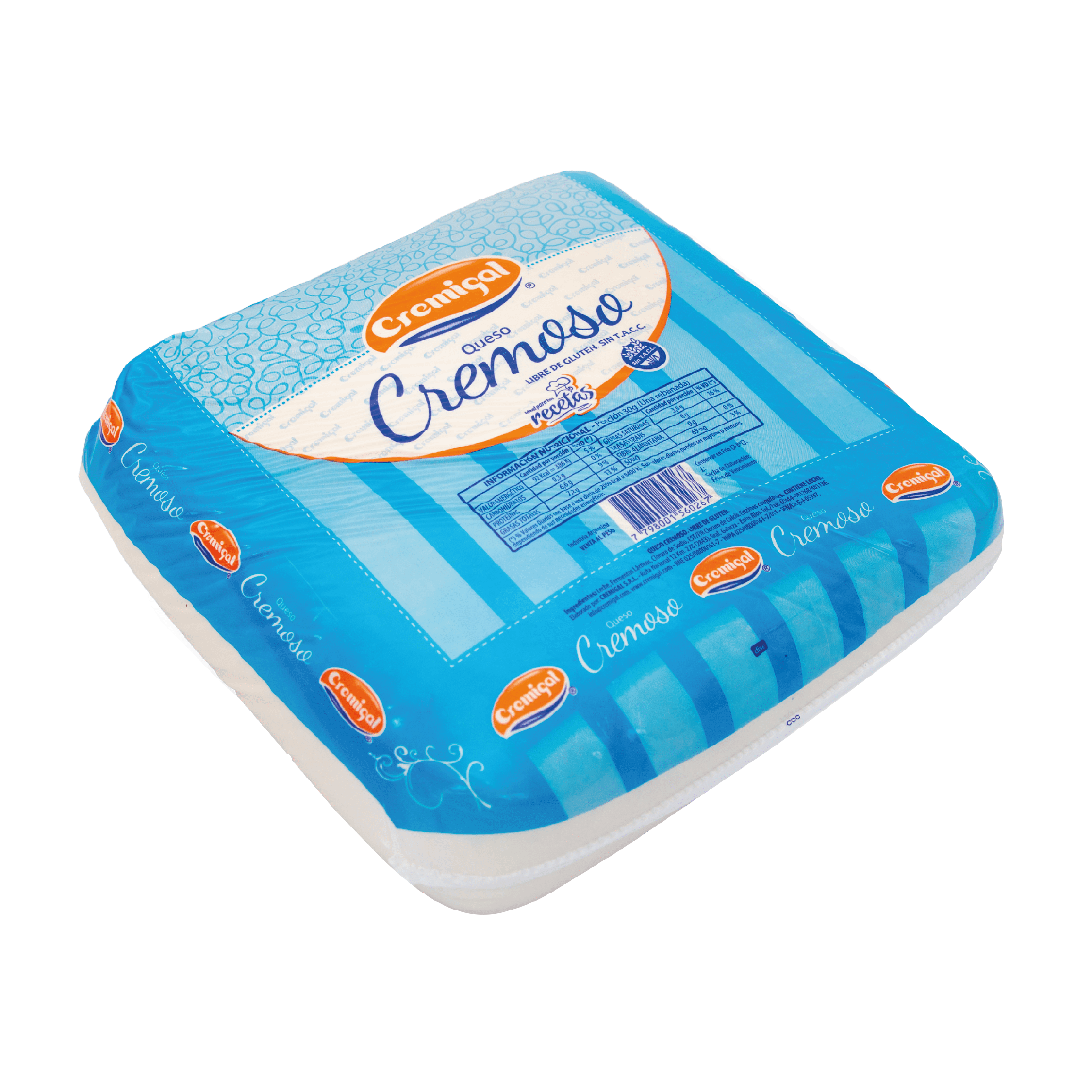 Queso Cremoso Cremigal Fraccionado 1Kg aprox