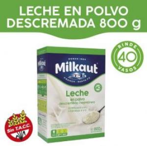 Leche en Polvo Descremada Milkaut 800 Gr