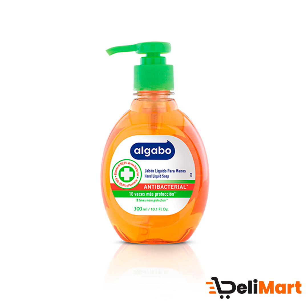 Jabon Liquido Para Mano Algabo Antibacterial 300 Ml