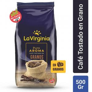Café en Granos Tostado La Virginia Puro Aroma x 500 gr