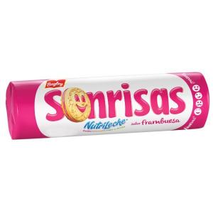 Galletitas Dulces Rellenas Sabor Frambuesa Sonrisas x 108 Gr