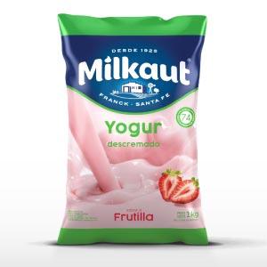 * Yogur Bebible balance  Frutilla Milkaut Sachet 900 Gr