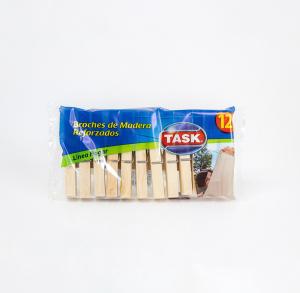 Broches de Madera Task x12 Und