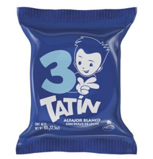 * Alfajor Tatin Triple Blanco 60 Gr