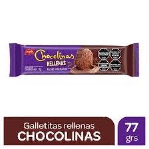 Galletitas Chocolinas Rellenas de Chocolate x77 Gr