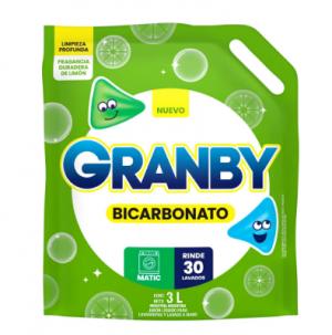 Jabon Liquido Para Ropa Granby Bicarbonato Matic 3L
