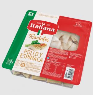 * Ravioles De Pollo y Verdura La Italiana 500 Gr