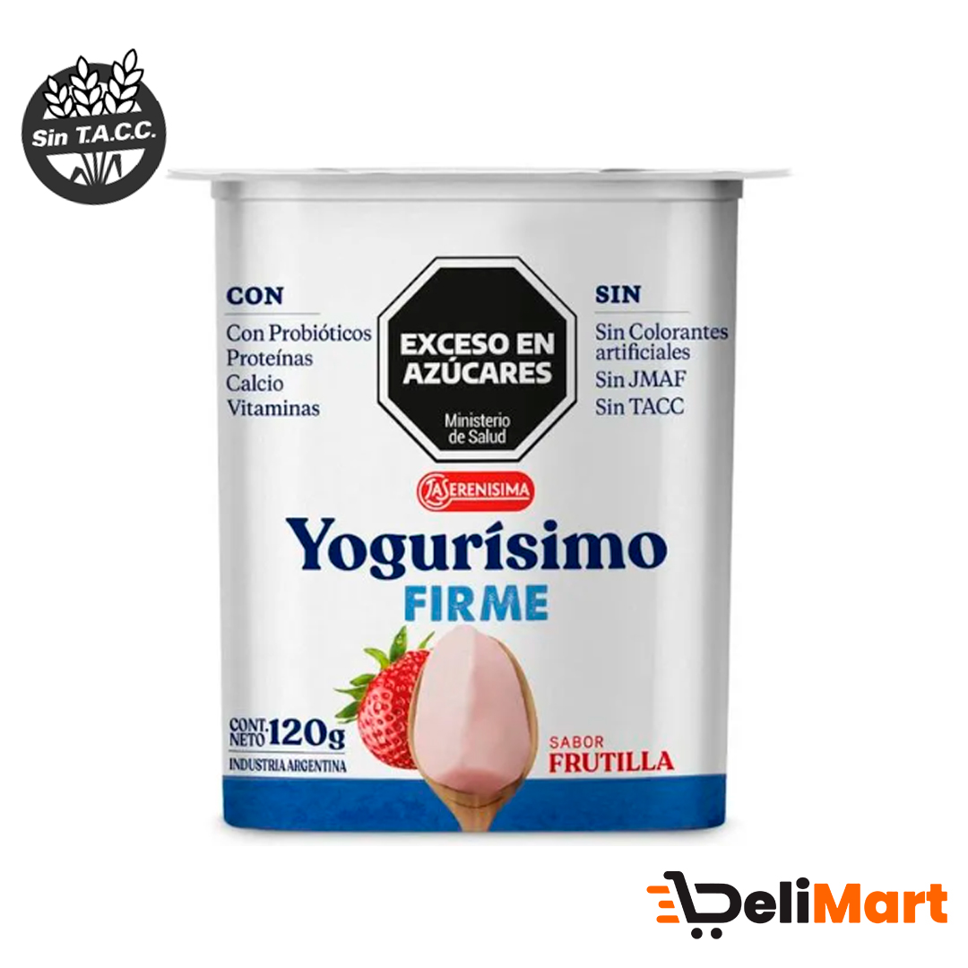 * Yogur Yogurisimo Firme Frutilla 120gr