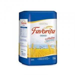 Harina De trigo 0000 Favorita 1 Kg
