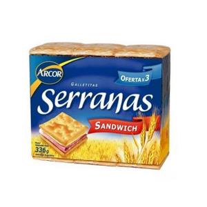 Galletitas Serranas Sandwich X 3 336 g