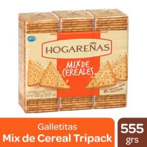 Galletitas De Agua Hogareñas Mix Cereales X 555 Gr