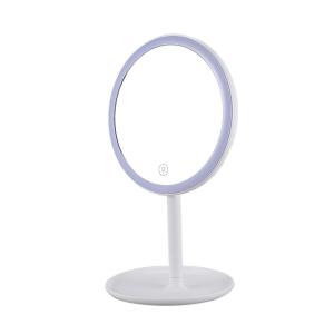 ESPEJO MAQUILLAJE LUZ LED TOUCH USB REGULABLE CON BASE BLANCO 55% Off packagin dañado