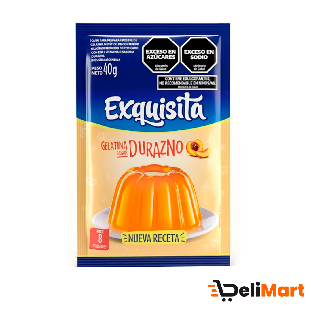 Gelatina Exquisita Durazno 40 Gr