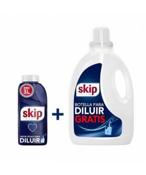 Jabon Liquido Para Diluir Skip x500ml + Botella Reutilizable 3 L