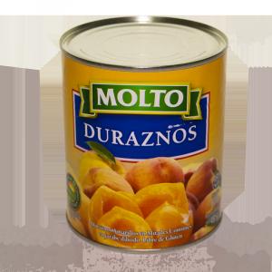 Duraznos En Mitades Molto x820grs.