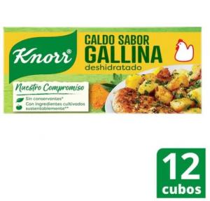 Caldo Knorr De Gallina 12 Cubos 114 Gr