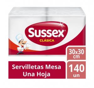 Servilletas de Papel Sussex Clasica 140 Servilletas