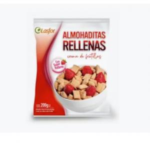 Almohaditas de Cereal Crema de Frutilla Lasfor 200 Gr
