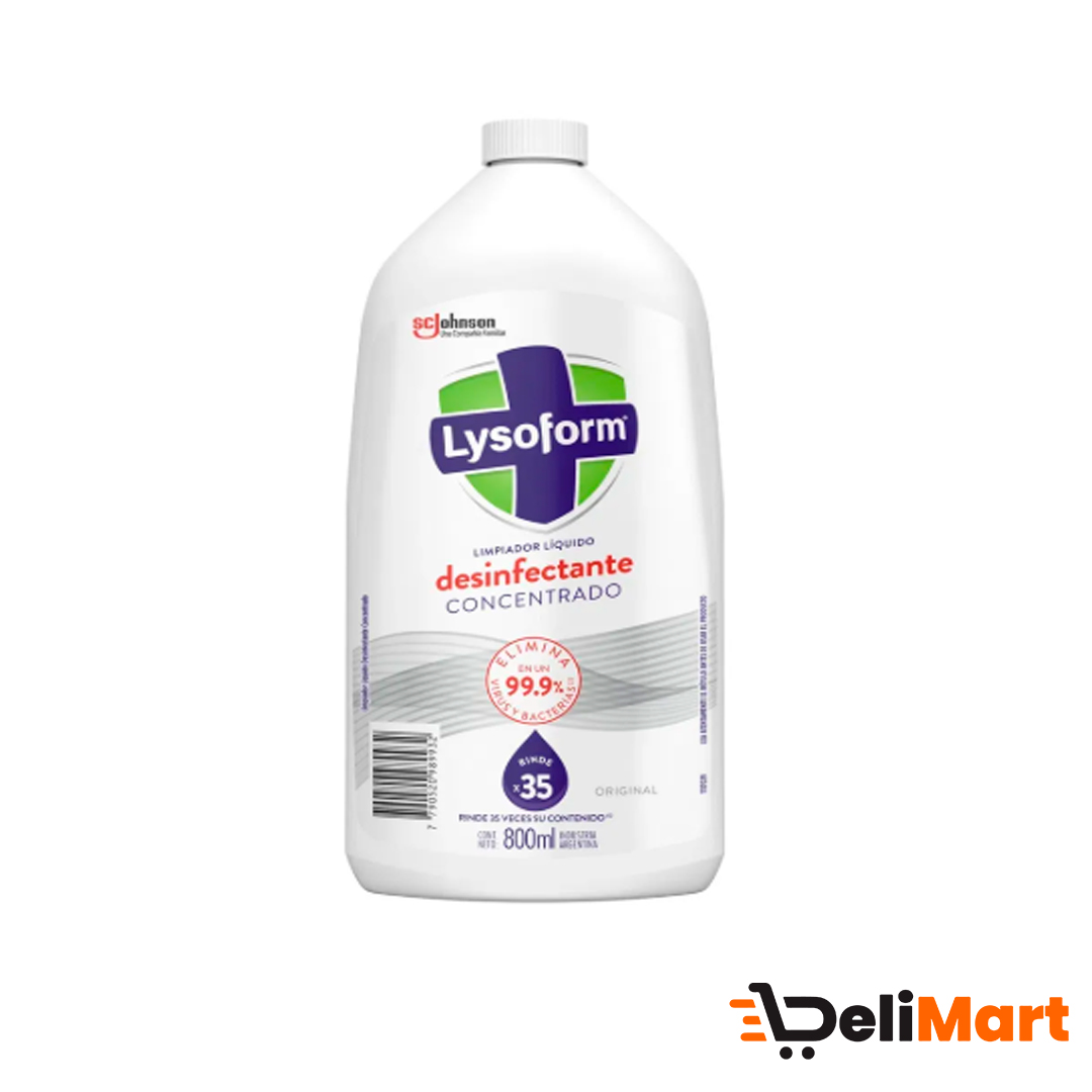 Limpiador Liquido Lysoform Desinfectante Original 800 Ml