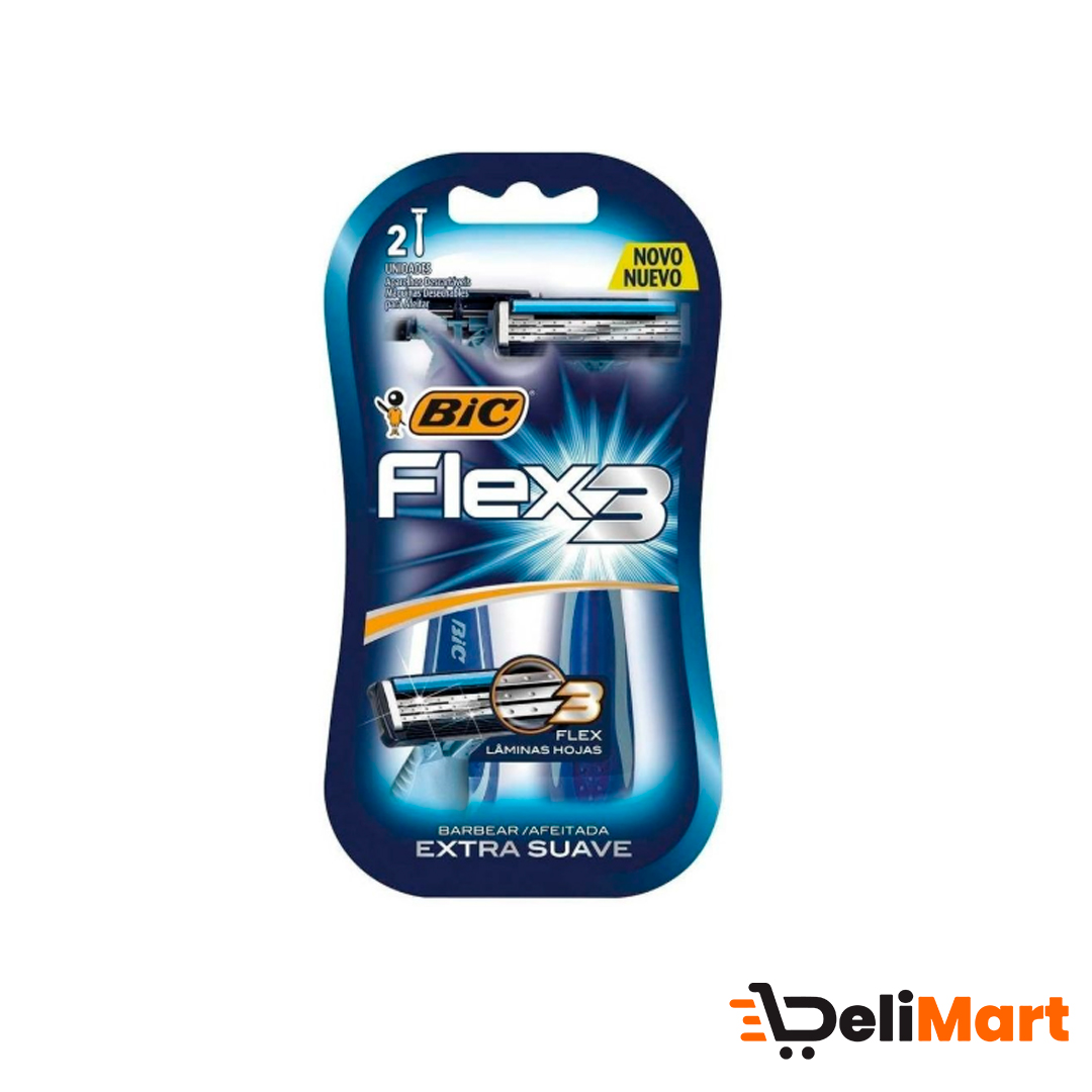 Maquina De Afeitar Flex3 Bic 2 Unidades