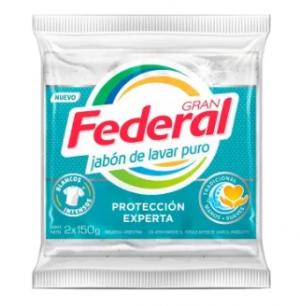 Jabon En Barra Gran Federal Tradicional 2 x 150 Gr