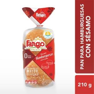 Pan Para Hamburguesas Con Sesamo Fargo 210 Gr