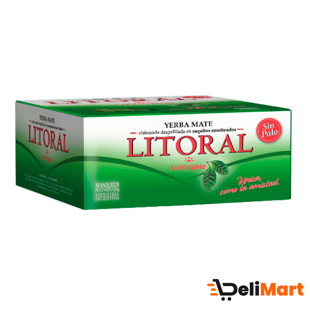 Mate Cocido El Litoral 50 Saquitos Ensobrados