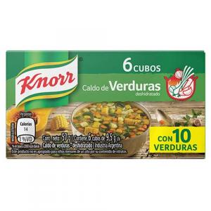 Caldo De Verduras Knorr 6 Cubos 57 G
