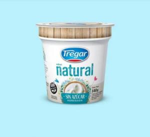 * Yogur Entero  Natural Sin Azucar Tregar 140 Gr