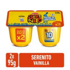 Postre serenito Pack 2X95Gr Vainilla