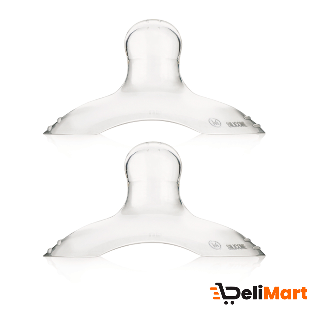 Pezoneras de silicona c/estuche x2unid.