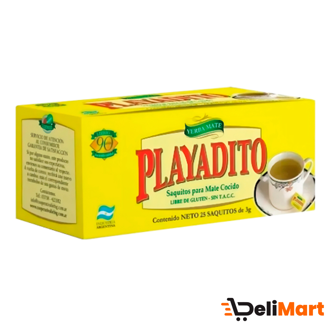 Mate Cocido Playadito 25 Saquitos