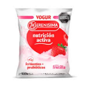 * Yogur Bebible De Frutilla La Serenisima Nutricion Activa x 900 Gr