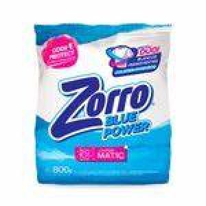 Jabón en Polvo Matic Zorro Blue Power 800 Gr
