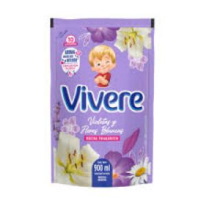 Suavizante Para Ropa Vivere Regular Violetas Y Flores Blancas 900 Ml