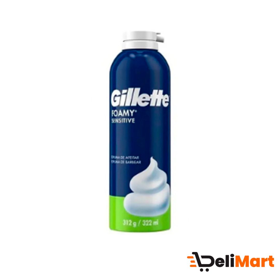 Espuma de Afeitar Foamy Sensitive Gillette 312 Gr