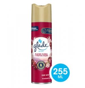 Desodorante de Ambiente Aerosol Placer Floral Y Frutos Rojos Glade 255 ml