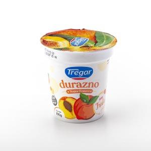 * Yogur Entero Durazno c/Frutas Tregar 160 gr