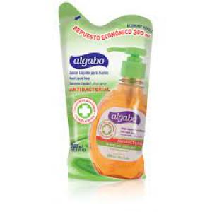 Repuesto Jabon Liquido Algabo Antibacterial 300 Ml