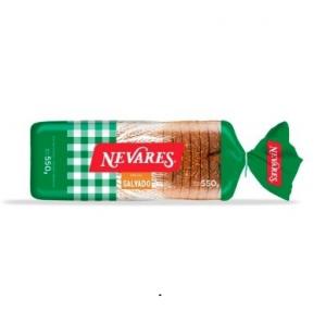 Pan Salvado en Rodajas Nevares x 550 gr