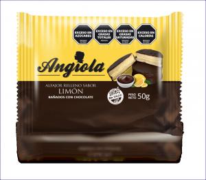 Alfajor Sin TACC Angiola x50 Gr Limon Bañado C/chocolate